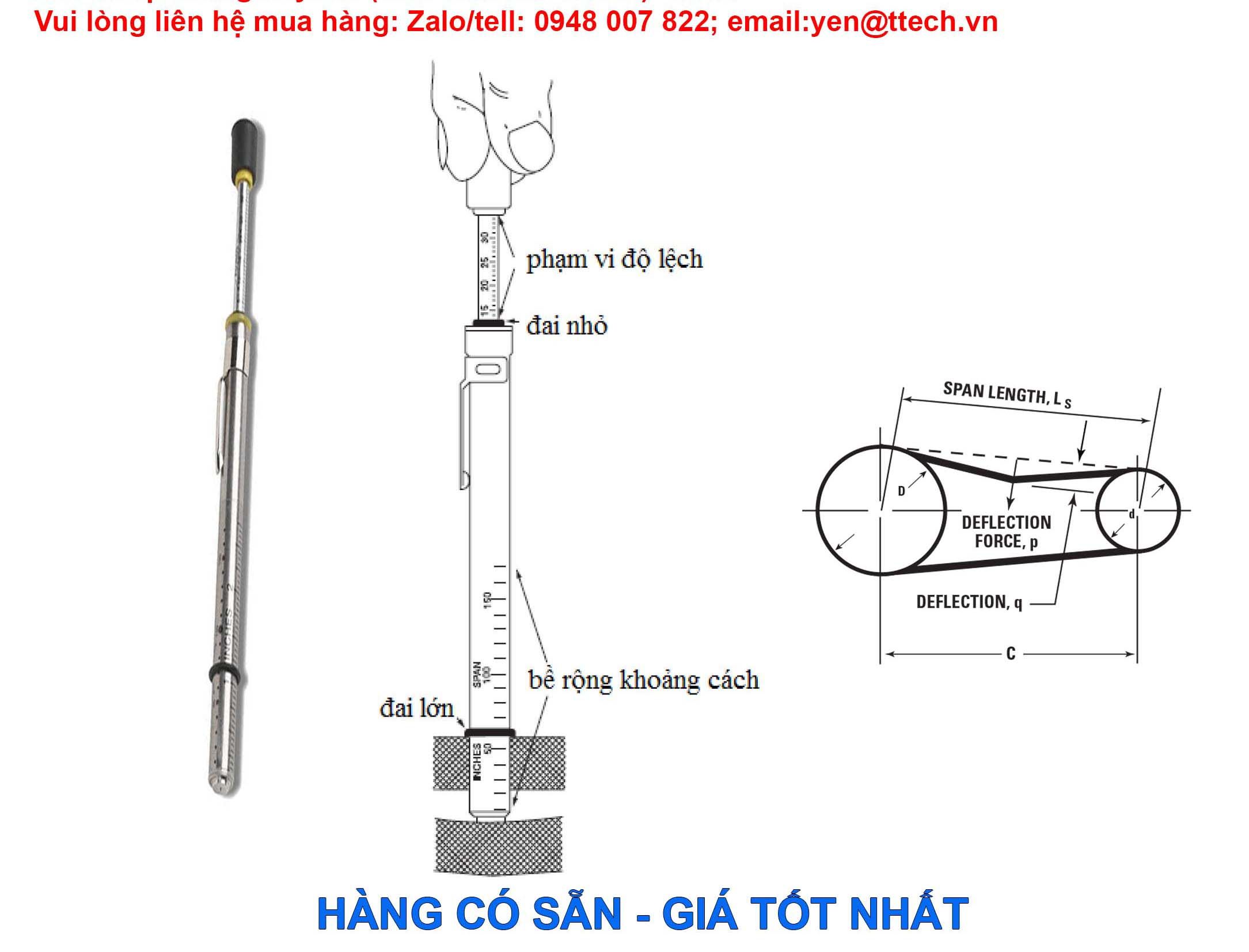 Bút đo lực căng dây đai cầm tay Vbelt 4 But do luc cang day dai cam tay Vbelt Nhat