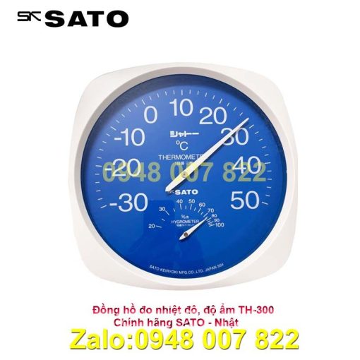 Đồng hồ đo nhiệt độ, độ ẩm Sato TH-300
