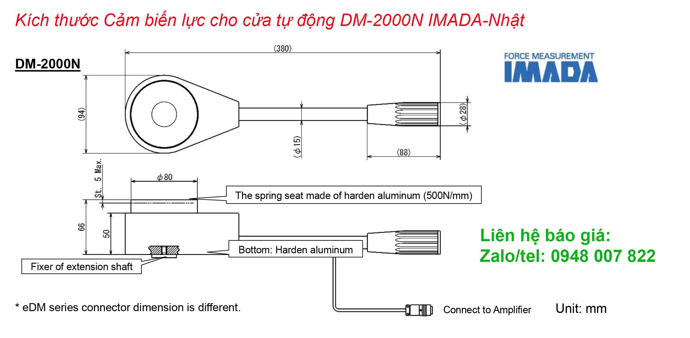 Cảm biến lực cho cửa tự động DM-2000N Imada 2 Kich thuoc Cam bien luc cho cua tu dong DM 2000N IMADA Nhat