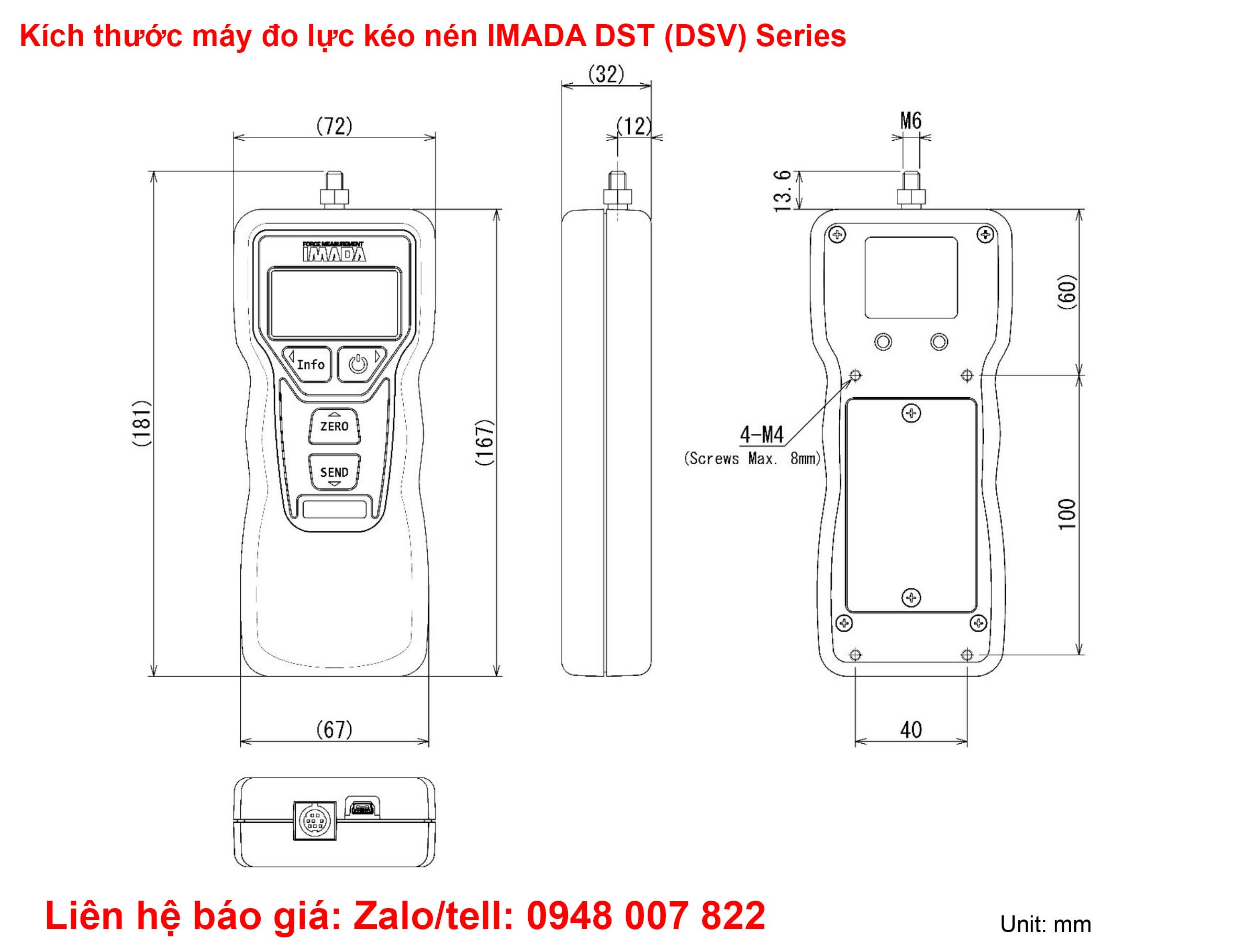 Máy Đo Lực Kéo Nén Imada DST-200N 3 Kich thuoc DST DSV Imada 6