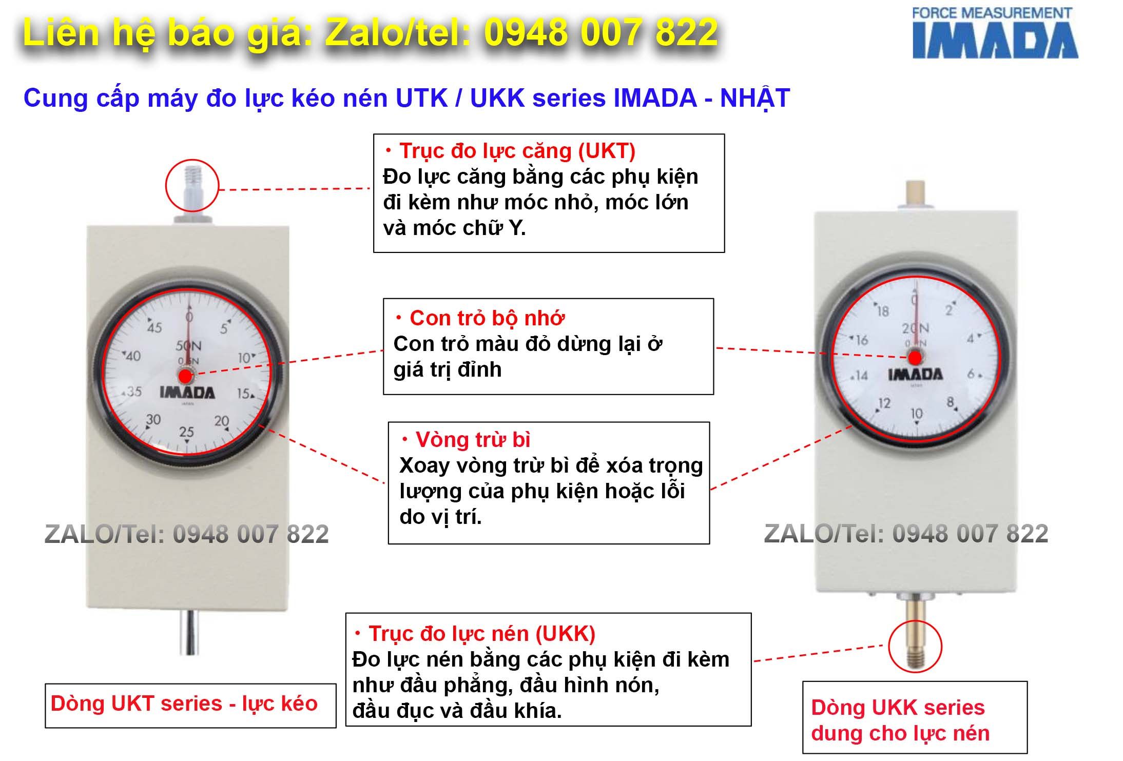 Lien he bao gia may do luc keo UTK series Imada