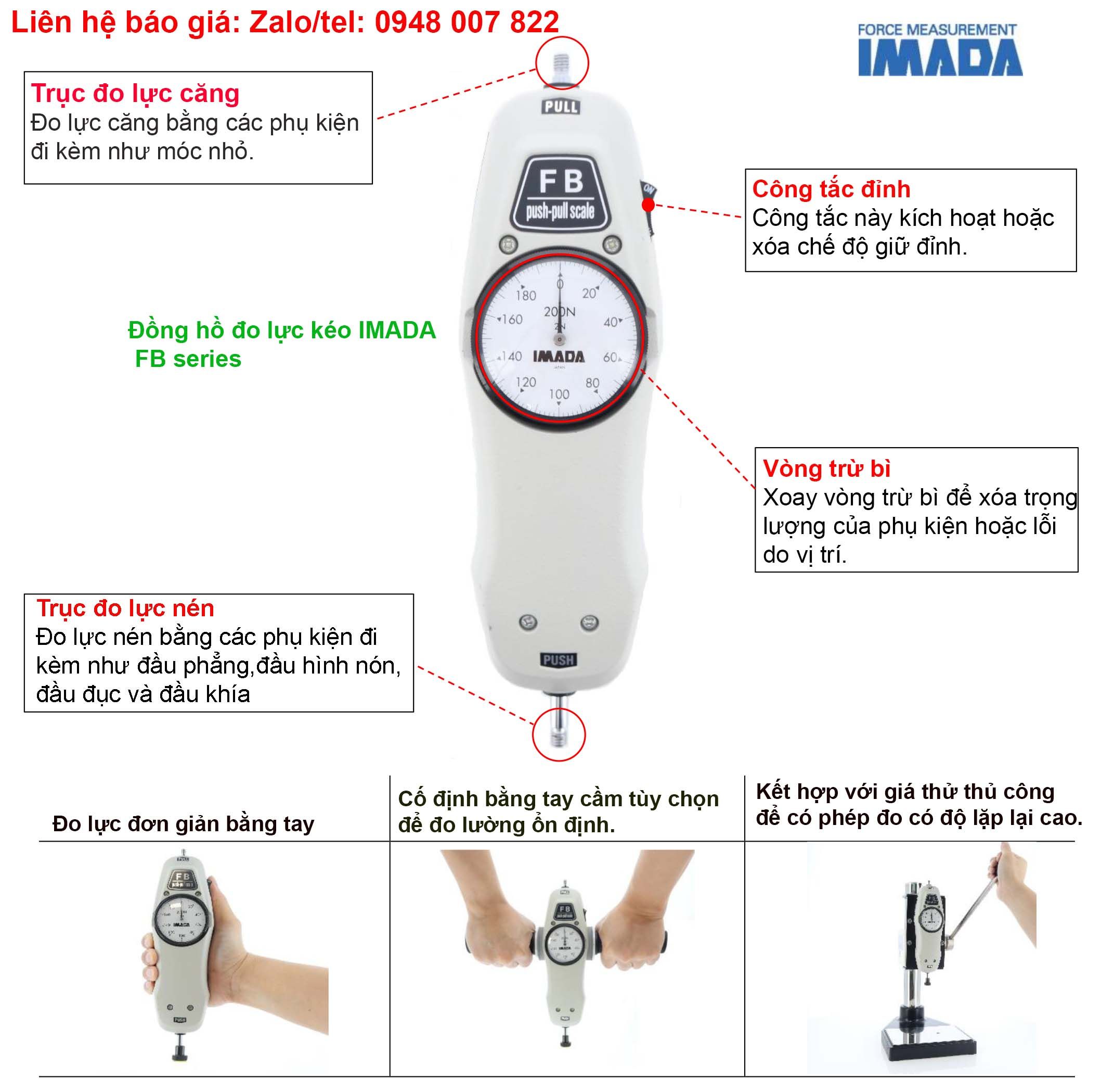 May do luc keo nen Imada FB series