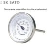 Dong ho do nhiet do 30 den 50°C than cam bien 60 mm Sato BM T 90S