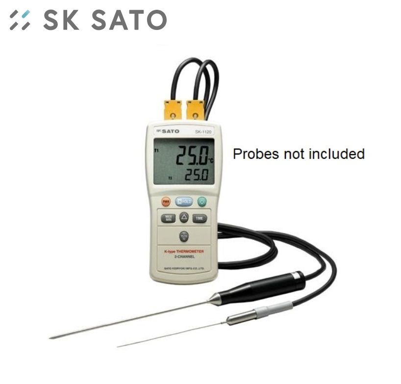 Nhiệt kế kỹ thuật số 2 kênh Sato SK-1120 1 Nhiệt kế kỹ thuật số 2 kênh Sato SK-1120