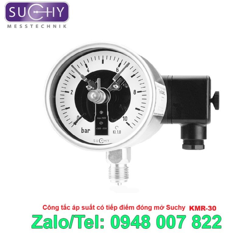 Công tắc áp suất inox có tiếp điểm Suchy KMR-30