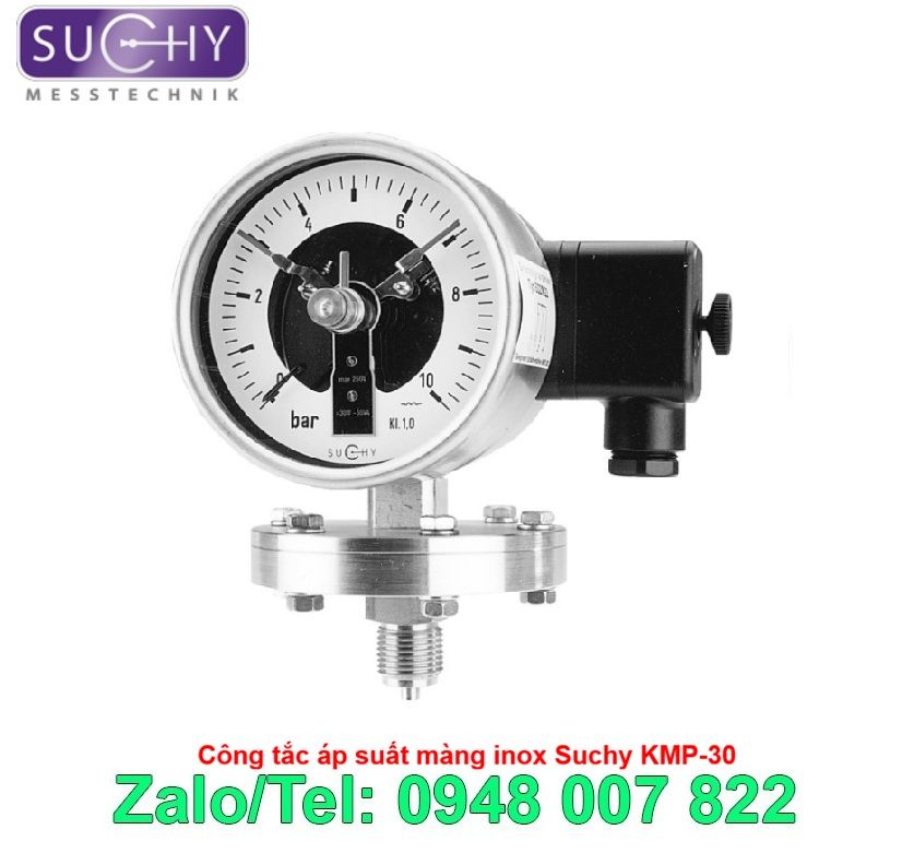 Công tắc áp suất màng inox Suchy KMP-30