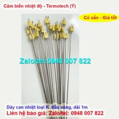 Dây cảm biến nhiệt độ loại K dài 1mét phi 3mm Termotech