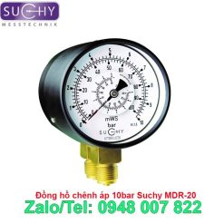 Đồng hồ chênh áp 10bar Suchy MDR-20