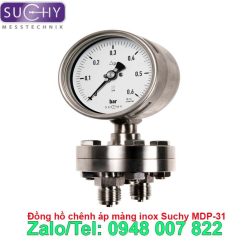 Đồng hồ chênh áp màng inox Suchy MDP-31