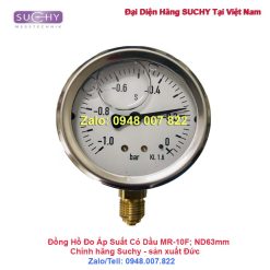 Đồng hồ đo áp suất -1...0bar Suchy MR-10F