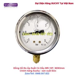 Đồng hồ đo áp suất -1...+5bar Suchy MR-10F