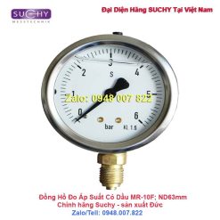 Đồng hồ đo áp suất 6bar Suchy MR-10F