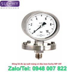 Đồng hồ đo áp suất màng có dầu inox Suchy MP-30F