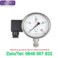 Đồng hồ đo áp suất tín hiệu ra 4..20mA Suchy SMR-36