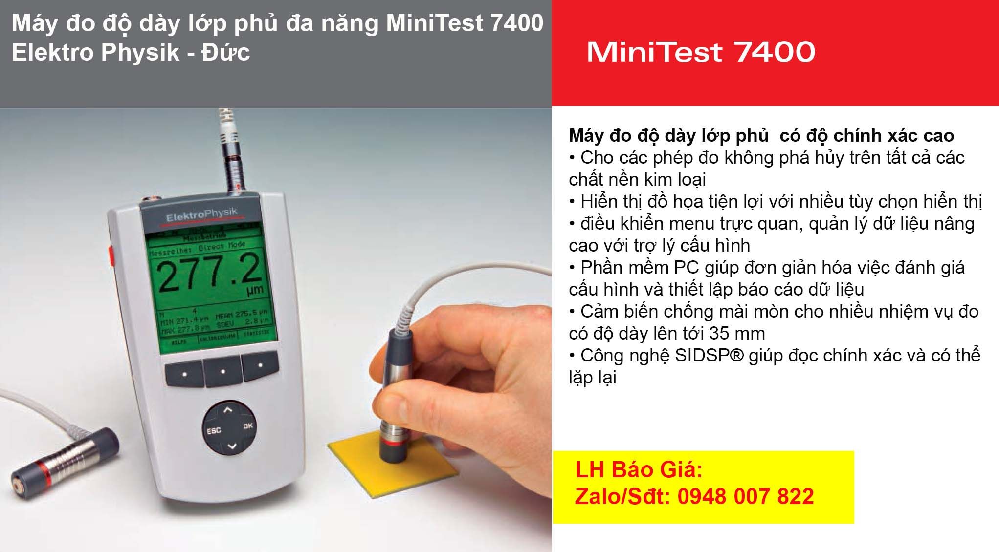 May do do day lop phu da nang MiniTest 7400 Elektro Physik 1