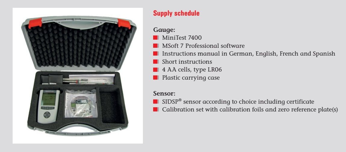 MiniTest 7400 bao gom