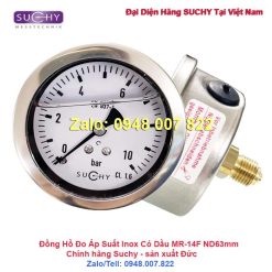 Đồng hồ đo áp suất 10bar Suchy MR-14F