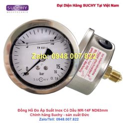 Đồng hồ đo áp suất 16bar Suchy MR-14F