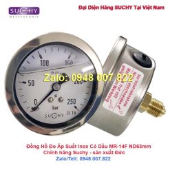 Đồng hồ đo áp suất 250bar Suchy MR-14F