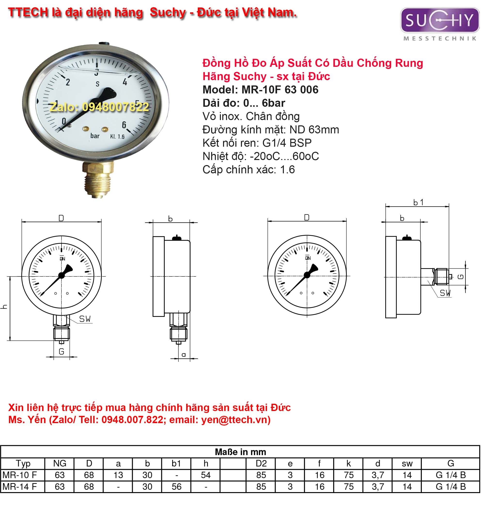 kich thuoc dong ho ap suat MR 10F 6bar suchy
