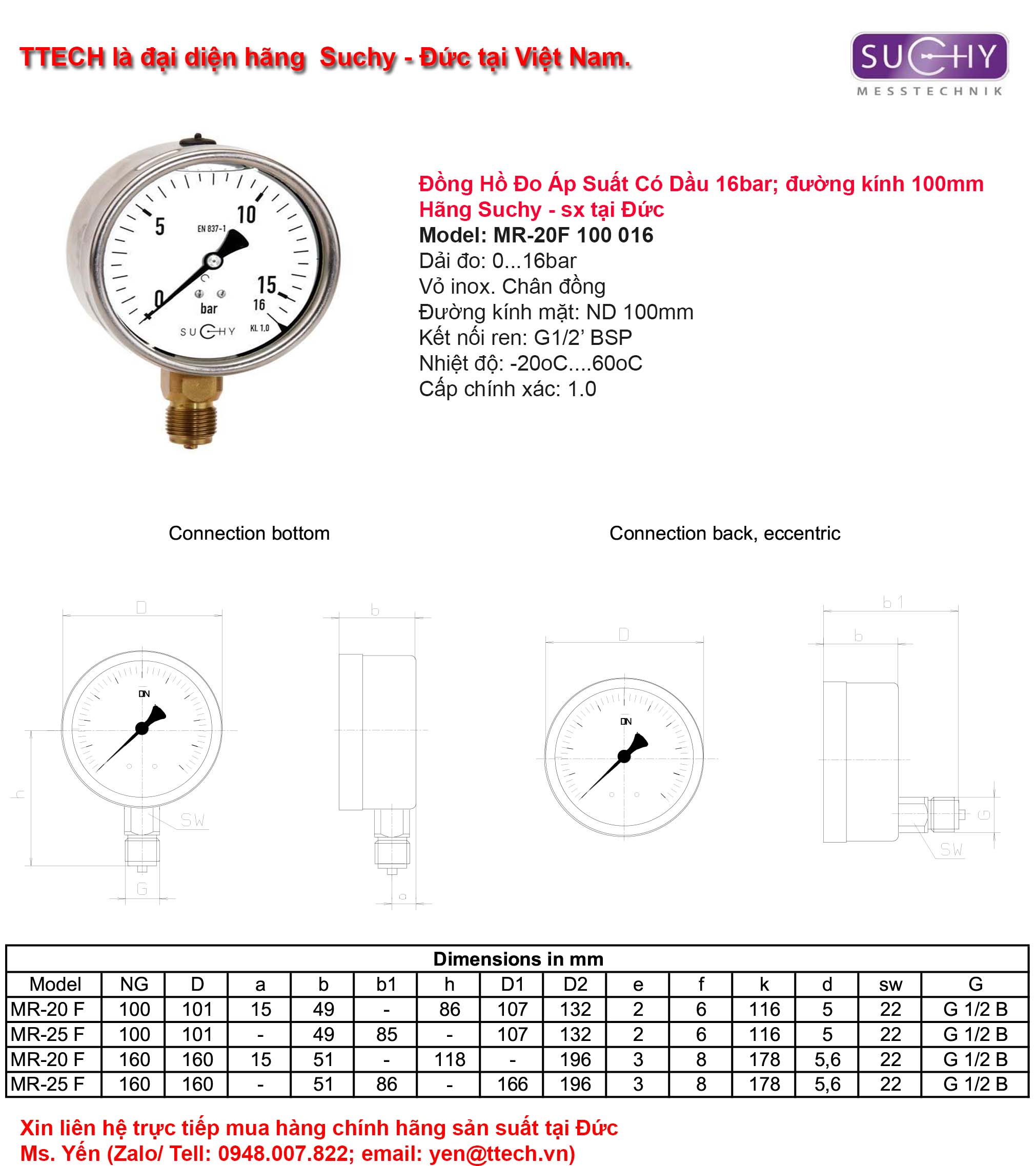kich thuoc dong ho ap suat MR 20F 16bar suchy